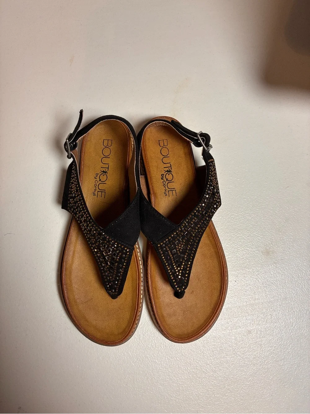 Boutique by Corky’s Layla size 7 Embellished Thong Sandals not wide